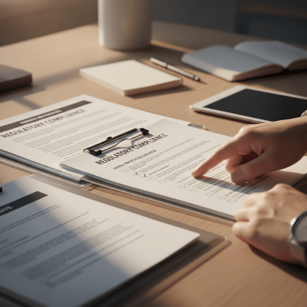 HIPAA-compliant documentation and records maintained for regulatory oversight